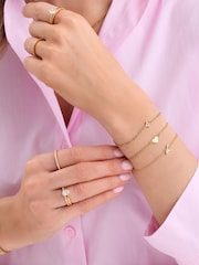 Abbott Lyon Gold Star Charm 14ct Plated Bracelet - Image 2 of 5