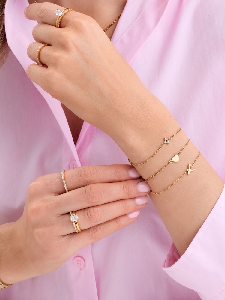 Abbott Lyon Gold Star Charm 14ct Plated Bracelet - Image 2 of 5 Abbott Lyon Gold Star Charm 14ct Plated Bracelet - Image 2 of 5
