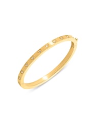 Abbott Lyon Crystal Heart 18ct Plated Bangle - صورة 2 من 3