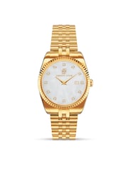 Abbott Lyon Gold Plated Mini Pearl Belgravia 18ct Watch - Image 3 of 3