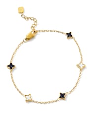 Abbott Lyon Gold Celestial Skies Bracelet Mother of Pearl & Blue Sandstone Bracelet - Image 4 of 5