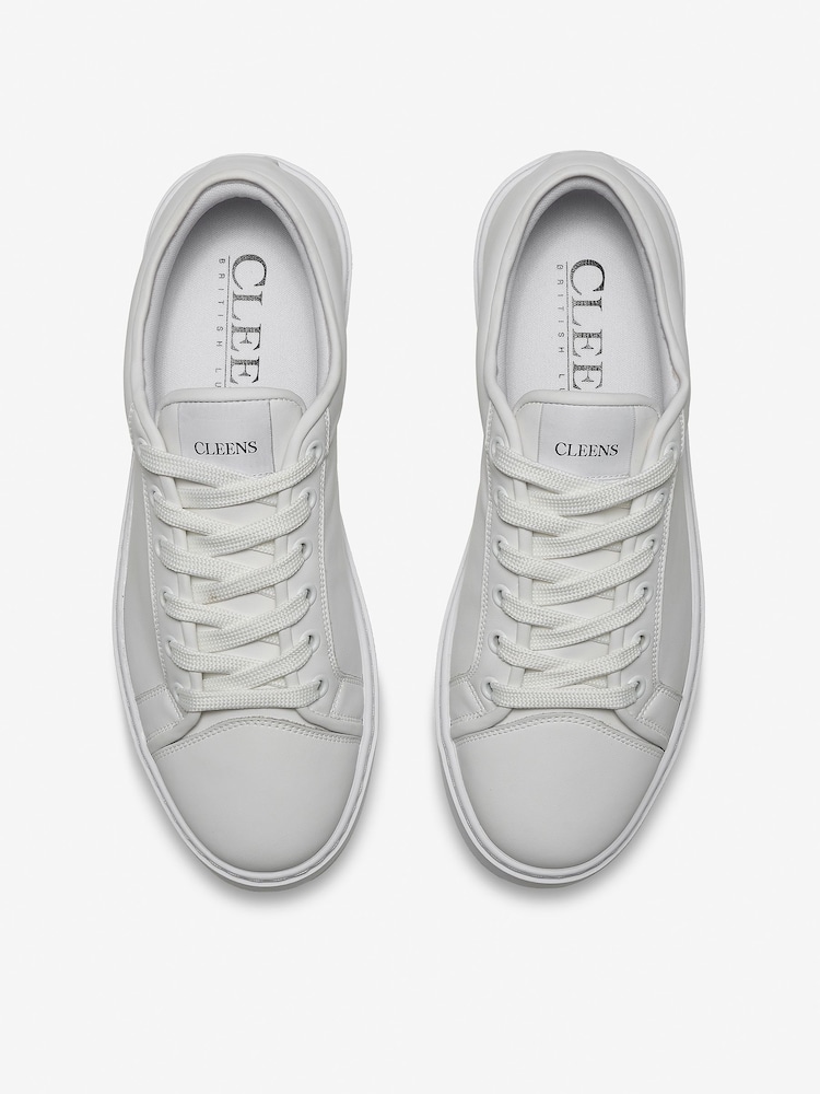 CLEENS White Eton Trainers - Image 5 of 5 CLEENS White Eton Trainers - Image 5 of 5