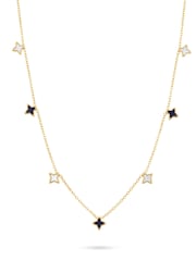 Abbott Lyon Gold Celestial Skies Necklace Mother of Pearl & Blue Sandstone - Image 3 of 5