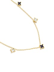 Abbott Lyon Gold Celestial Skies Necklace Mother of Pearl & Blue Sandstone - Image 4 of 5