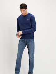 Levi's® Navy Blue New Original 100% Cotton Sweatshirt - Image 1 of 4