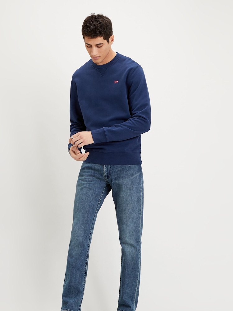 Levi's® Navy Blue New Original 100% Cotton Sweatshirt - Image 1 of 4