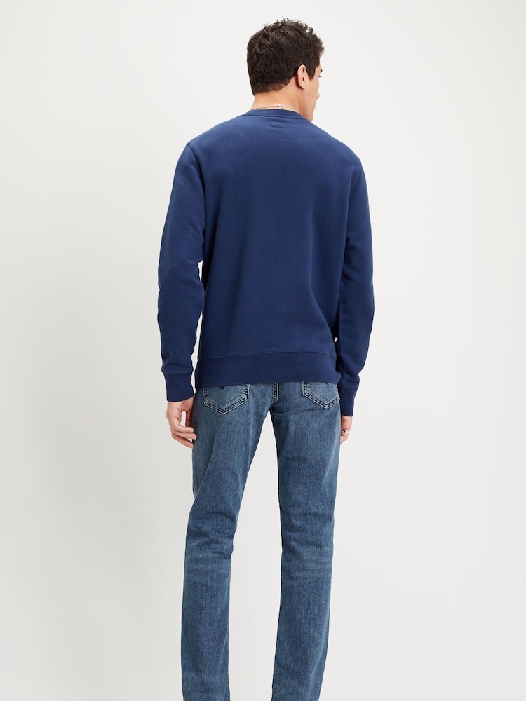 Levi's® Navy Blue New Original 100% Cotton Sweatshirt - Image 2 of 4