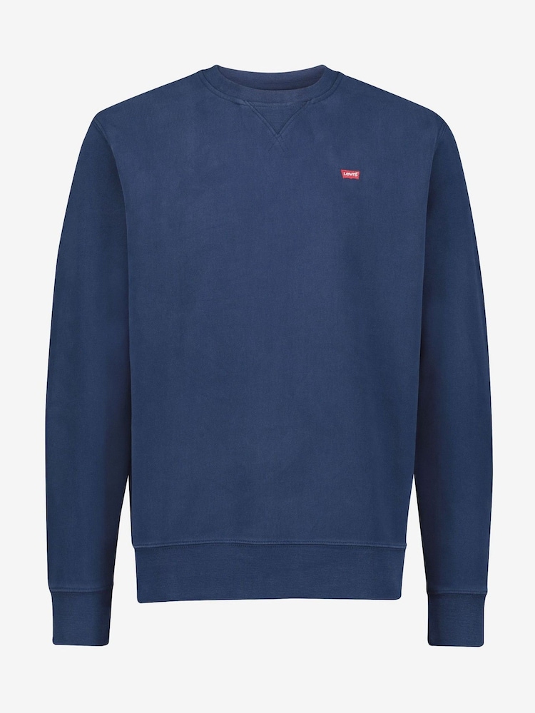 Levi's® Navy Blue New Original 100% Cotton Sweatshirt - Image 4 of 4
