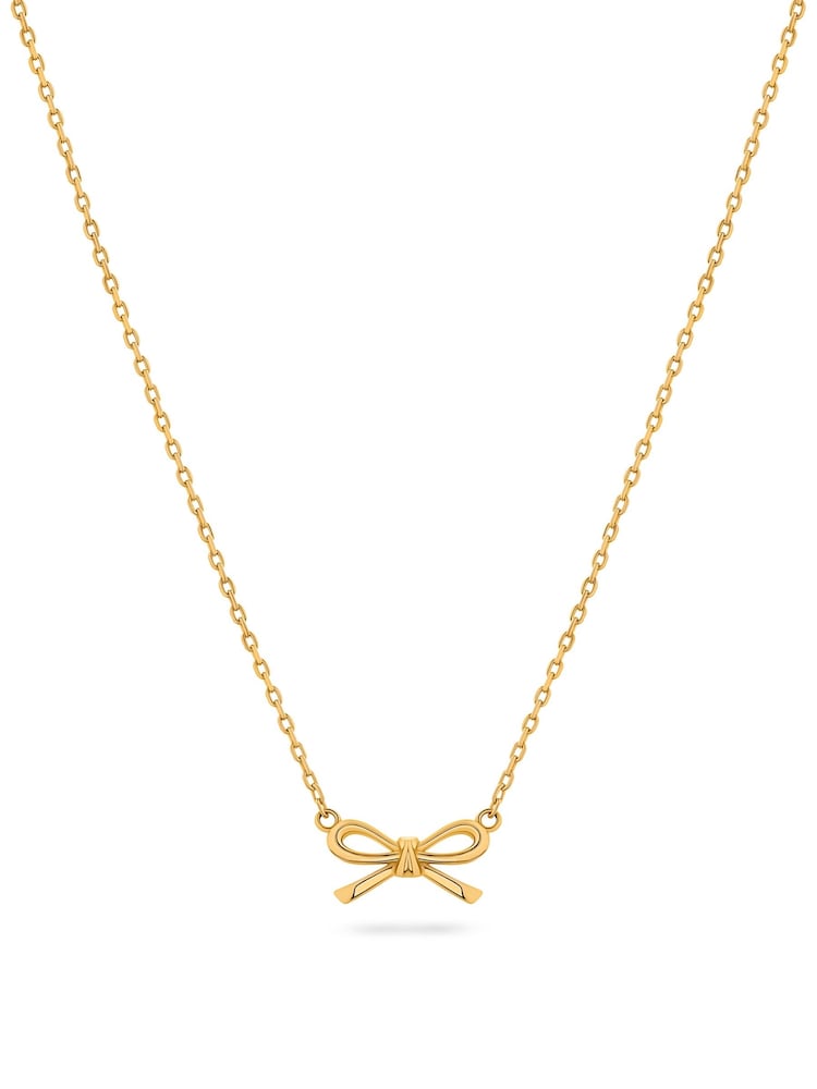 Abbott Lyon Bow 18ct Gold Plated Sterling Silver Necklace - صورة 3 من 3 Abbott Lyon Bow 18ct Gold Plated Sterling Silver Necklace - صورة 3 من 3