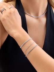 Plateado - Abbott Lyon Tennis Bracelet - Imagen 2 de 4