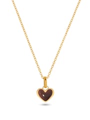 Abbott Lyon Brown Heart 18ct Plated Necklace - Image 3 of 4