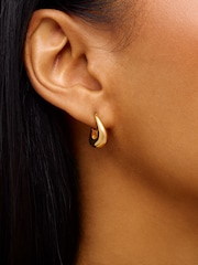 Abbott Lyon Gold Mini 18ct Plated Hoops Earrings - Image 1 of 3