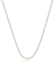 Abbott Lyon Gold Tennis 18ct Plated Necklace - Image 1 of 4