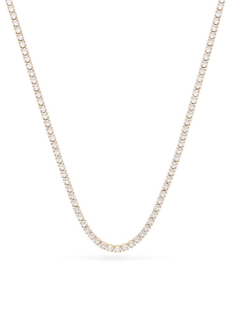 Abbott Lyon Gold Tennis 18ct Plated Necklace - Image 1 of 4 Abbott Lyon Gold Tennis 18ct Plated Necklace - Image 1 of 4