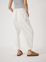 Hush Cream Supersoft Denim Barrel Leg Jeans - Image 2 of 6