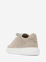 CLEENS Sand Suede Court Trainers - Image 3 of 4
