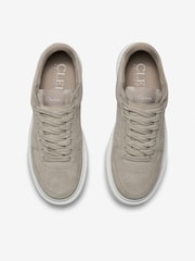 CLEENS Sand Suede Court Trainers - Image 4 of 4