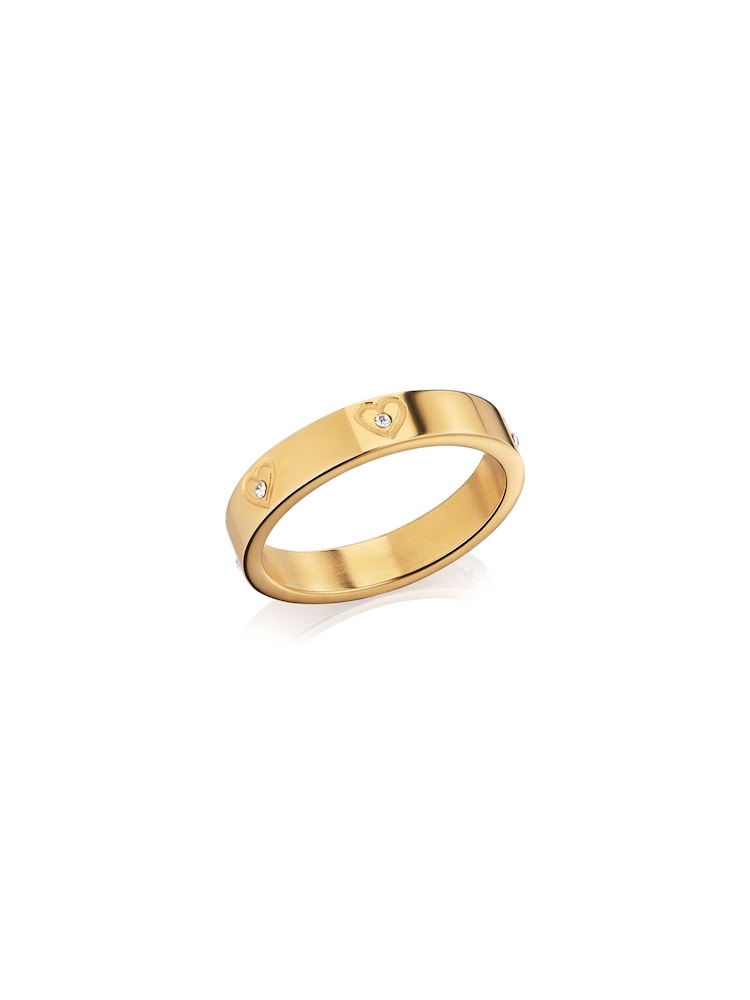ذهبي - Abbott Lyon Crystal Heart 18ct Plated Ring - Image 2 of 3 ذهبي - Abbott Lyon Crystal Heart 18ct Plated Ring - Image 2 of 3
