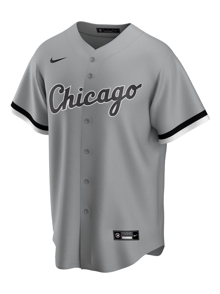 Nike Grey Chicago White Sox Official Replica Road Jersey - Image 2 of 3