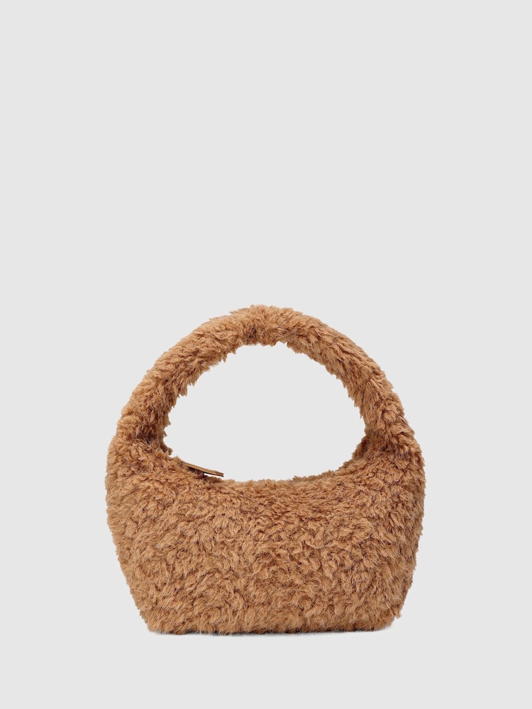 NÚNOO Brown Small Agnes Teddy Camel Bag - Image 1 of 3 NÚNOO Brown Small Agnes Teddy Camel Bag - Image 1 of 3