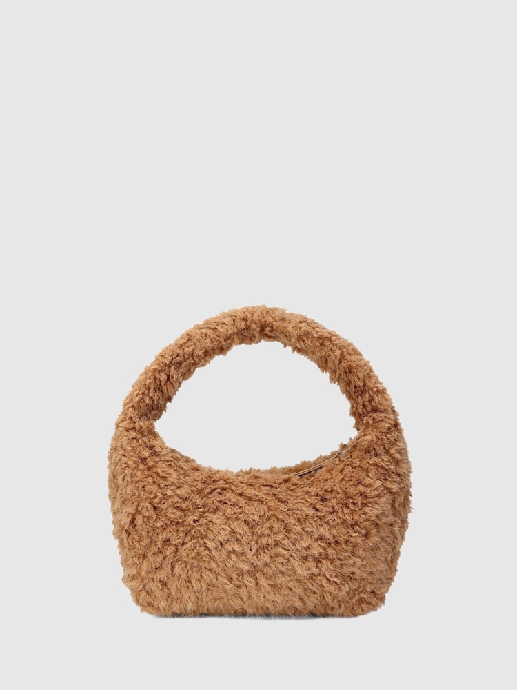 NÚNOO Brown Small Agnes Teddy Camel Bag - Image 2 of 3 NÚNOO Brown Small Agnes Teddy Camel Bag - Image 2 of 3