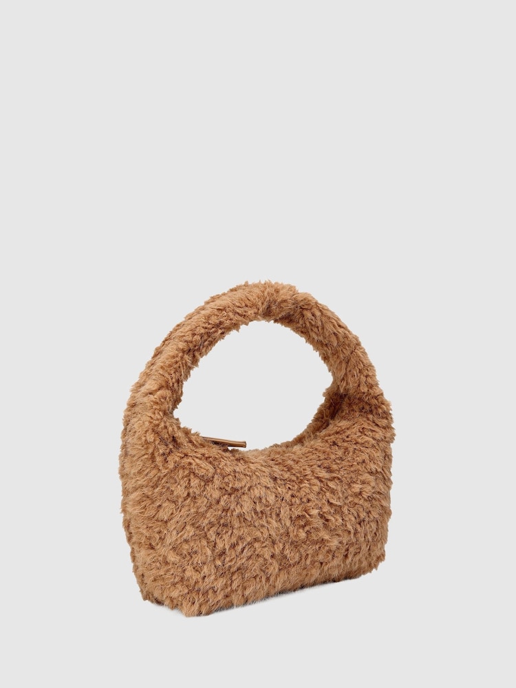 NÚNOO Brown Small Agnes Teddy Camel Bag - Image 4 of 4 NÚNOO Brown Small Agnes Teddy Camel Bag - Image 4 of 4