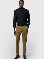 Ted Baker Tailoring Black Wool Blend Knit Roll Neck Jumper - Image 2 of 3