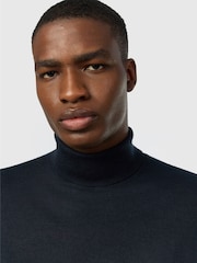 Ted Baker Tailoring Black Wool Blend Knit Roll Neck Jumper - Image 3 of 3