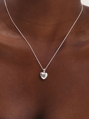 Inicio Silver Polished Puff Heart Pendant - Image 1 of 2