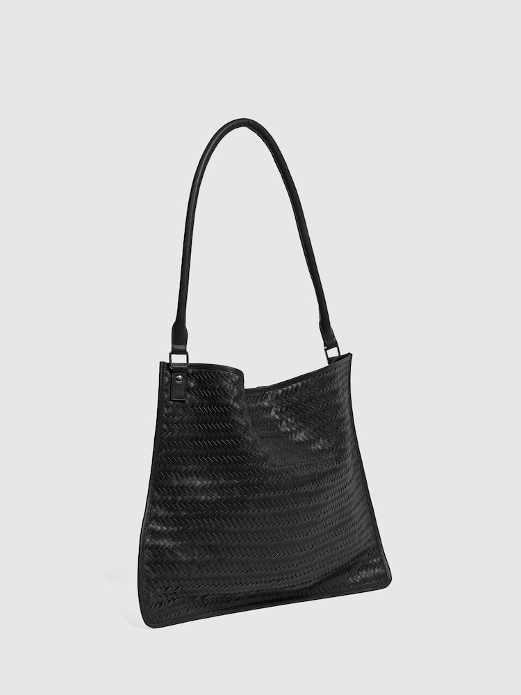 NÚNOO Black Nana Woven Bag - Image 3 of 3