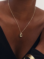 Inicio Gold Bubble Initial Necklace - Slika 1 od 2