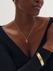 Inicio Gold Bubble Initial Necklace - Slika 2 od 2