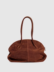 NÚNOO Alina Suede Cacao Bag - صورة 2 من 3