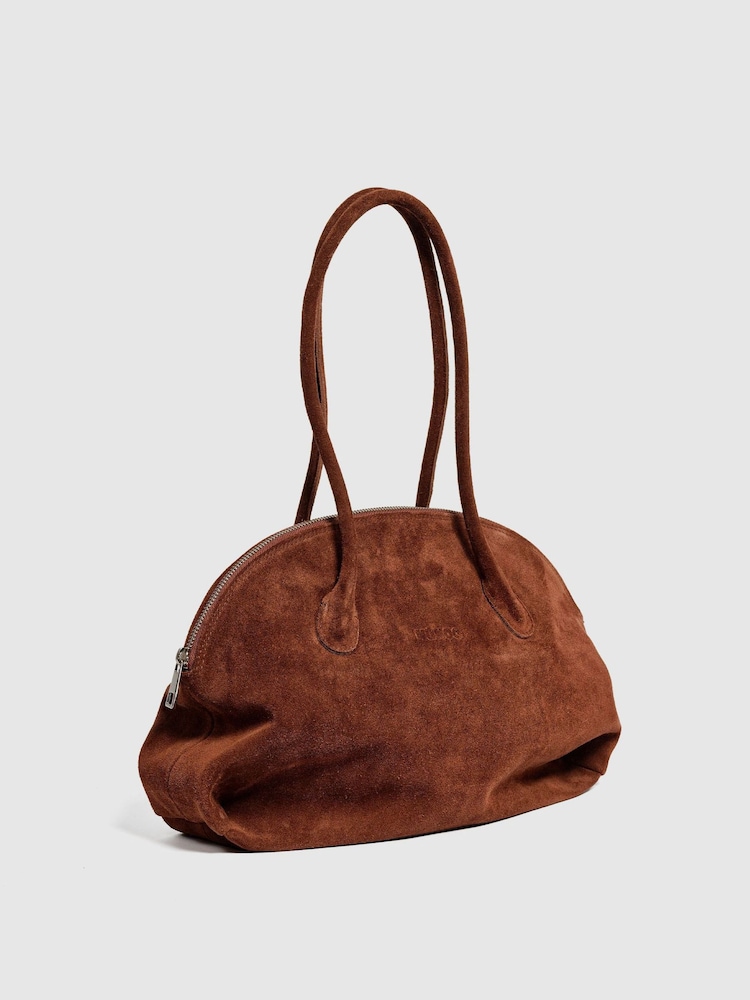 NÚNOO Alina Suede Cacao Bag - صورة 3 من 3 NÚNOO Alina Suede Cacao Bag - صورة 3 من 3