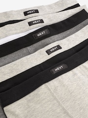 White/Black Soft Waistband Trunks 5 Pack (2-16yrs) - Image 8 of 8