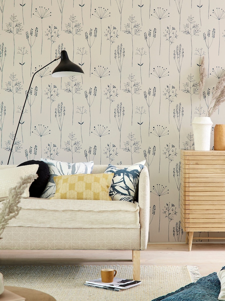 Scion Denim Stipa 10.05M Wallpaper - Image 1 of 3