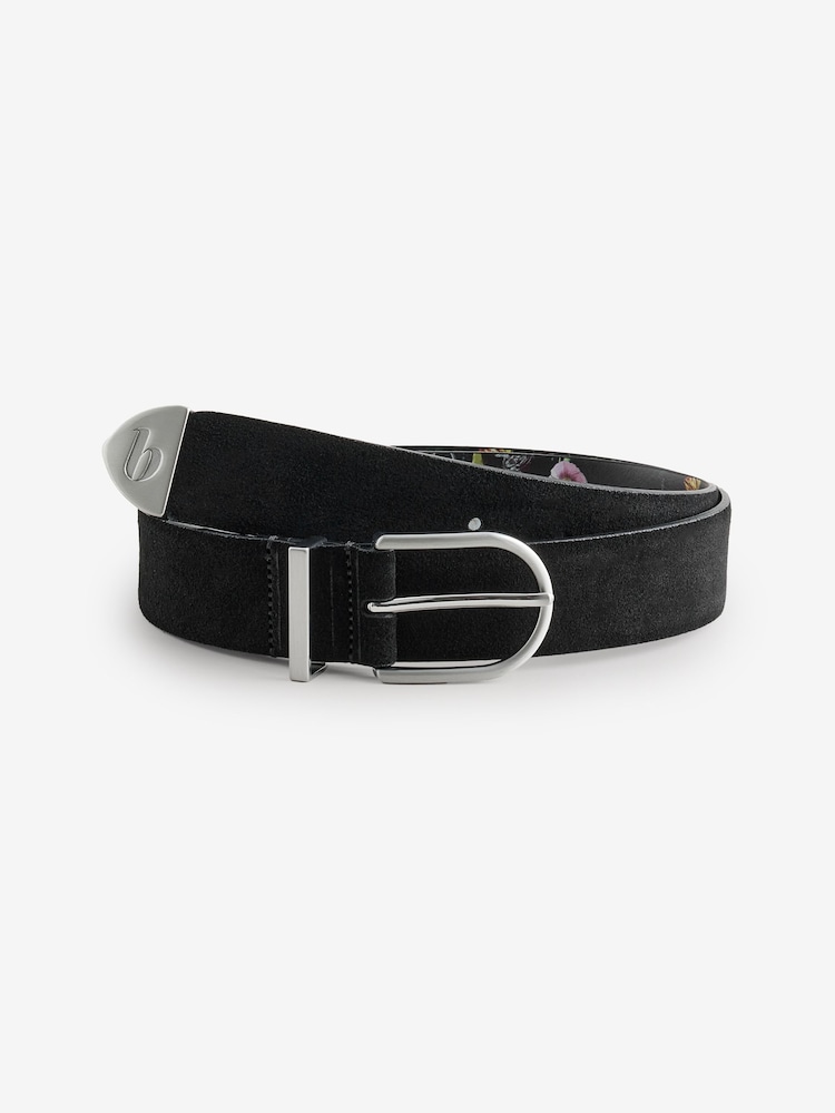 B by Ted Baker Suede Smart Buckle Belt - Image 1 of 3
