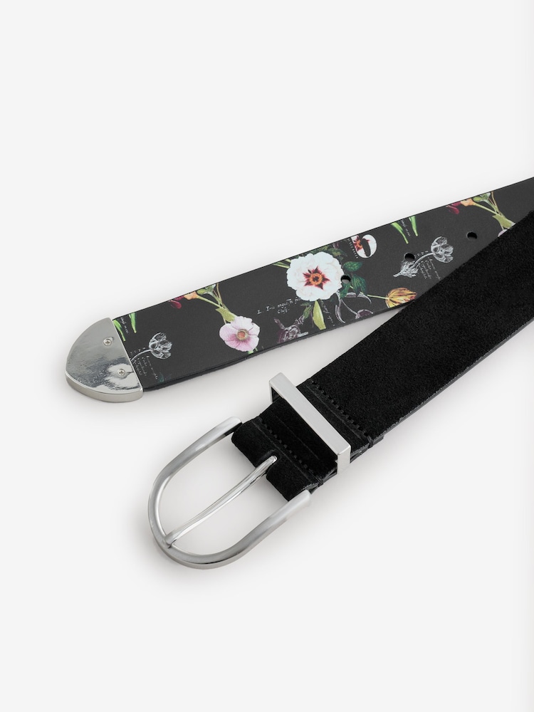 B by Ted Baker Suede Smart Buckle Belt - Image 2 of 3
