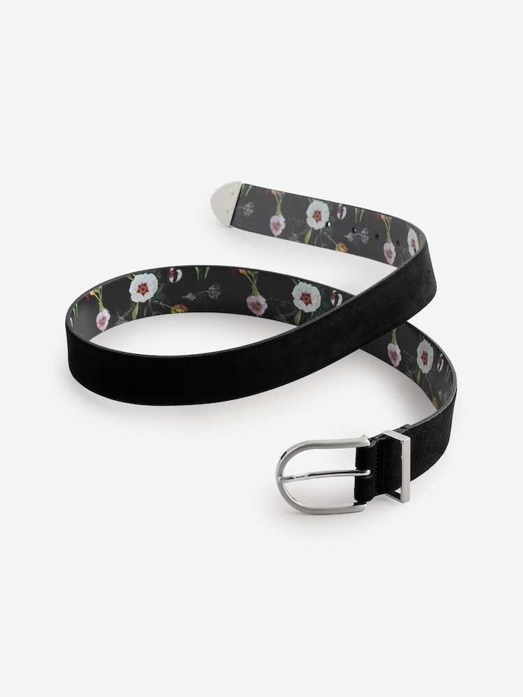 B by Ted Baker Suede Smart Buckle Belt - Image 3 of 3