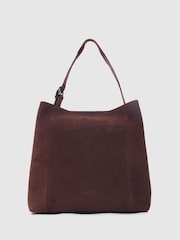 NÚNOO Chiara Wildledertasche in Kakao, Größe L - Bild 2 von 4