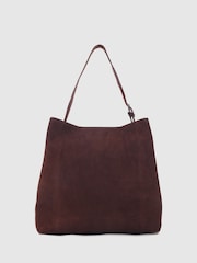 NÚNOO Chiara Wildledertasche in Kakao, Größe L - Bild 3 von 4