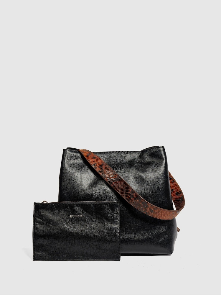 NÚNOO Black Chiara Jungle Cacao Bag - Image 1 of 3