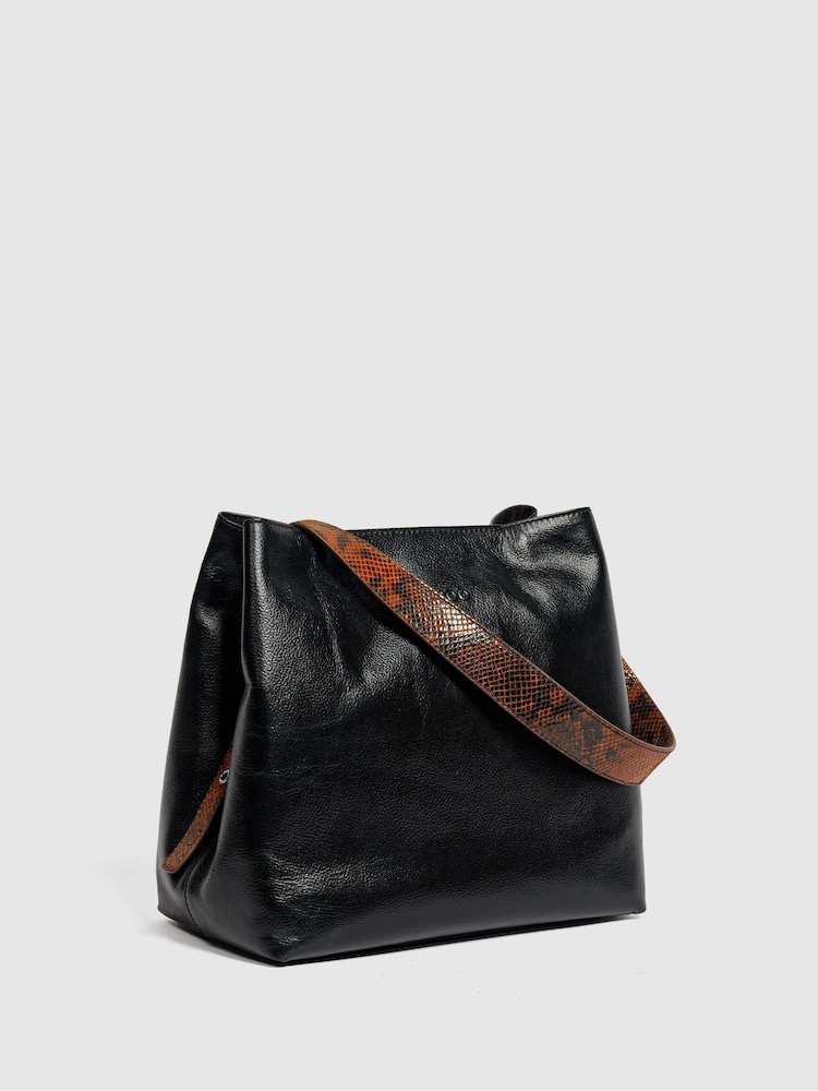 NÚNOO Black Chiara Jungle Cacao Bag - Image 2 of 3
