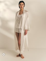 The White Company White Silk Robe - Image 1 of 5