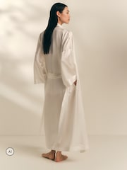The White Company White Silk Robe - Image 3 of 5