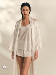 The White Company White Silk Robe - Image 4 of 5