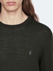 Жасыл - AllSaints Mode Мерино түсті джинсы мойын жемпірі - 7суретінің 4 суреті