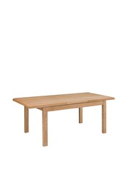 Julian Bowen Natural Kemble Curve Dining Table - Image 3 of 7