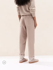 The White Company Cream Relaxed Cord Joggers - Image 4 of 5