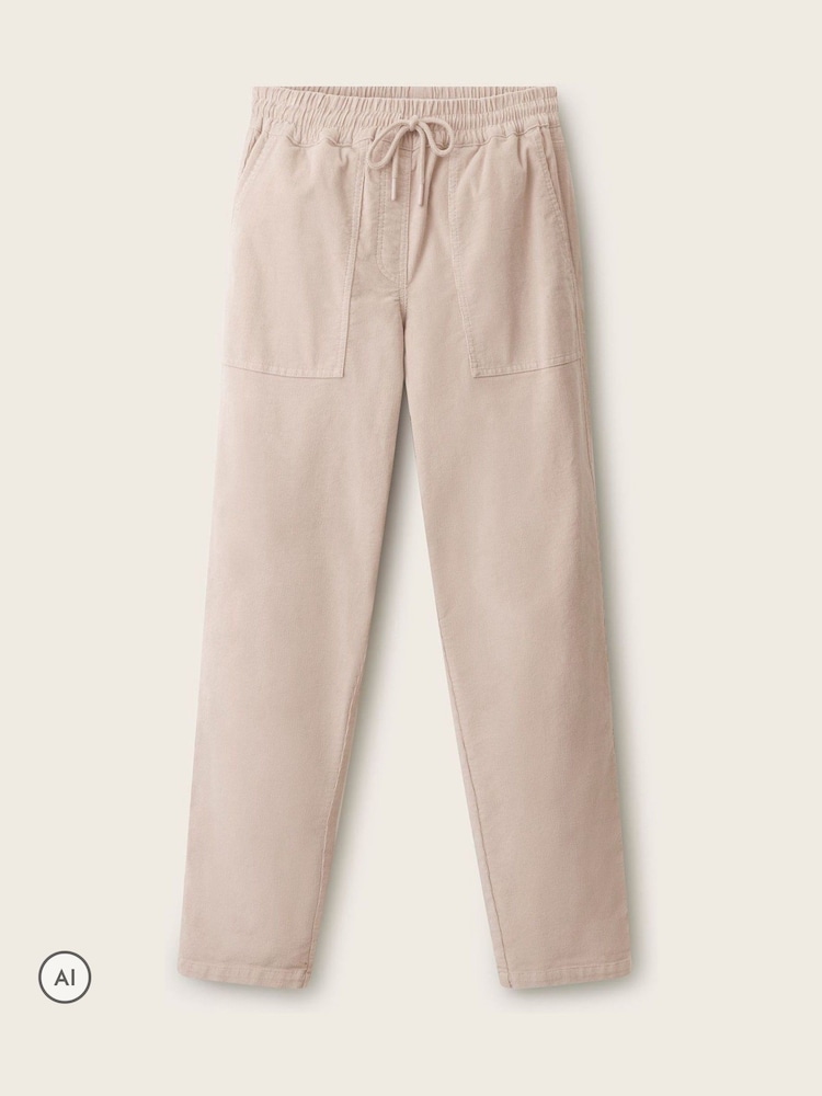 The White Company Cream Relaxed Cord Joggers - Image 5 of 5